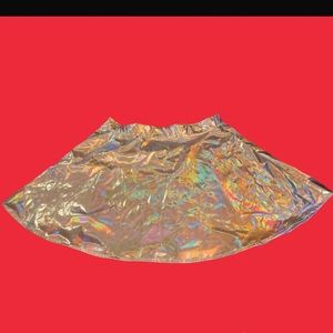 Plus size Holographic Skirt